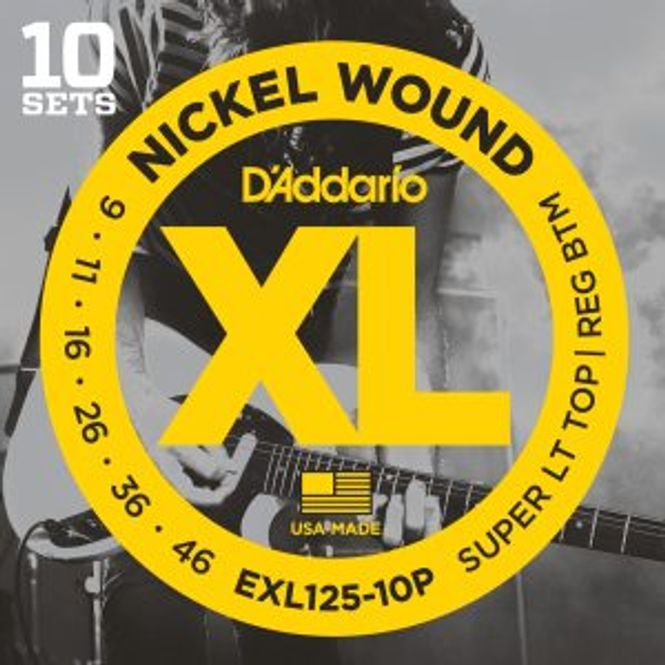 Hovedbilde DADDARIO EXL125-10P Strengesett El-Gitar