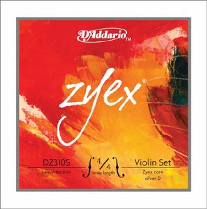 Hovedbilde DADDARIO Zyex DZ310SStrengesett Fiolin Silver D 4/4H
