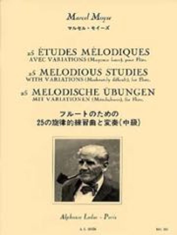 25 etudes melodiques pour flute MOYSE M