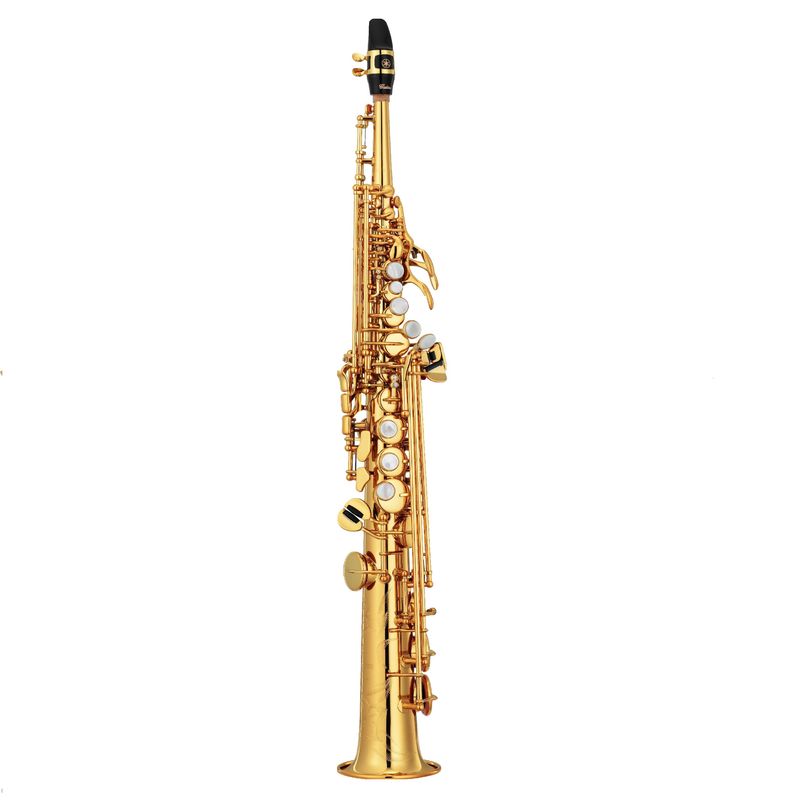 YAMAHA 82Z/02 Sopransax Onepiece Straight Gold Laquered