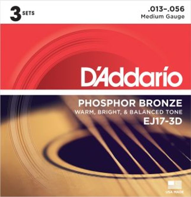 Hovedbilde DADDARIO EJ17-3D Strengesett Akustisk Gitar