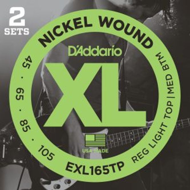 Hovedbilde DADDARIO EXL165TP Strengesett El-Bass