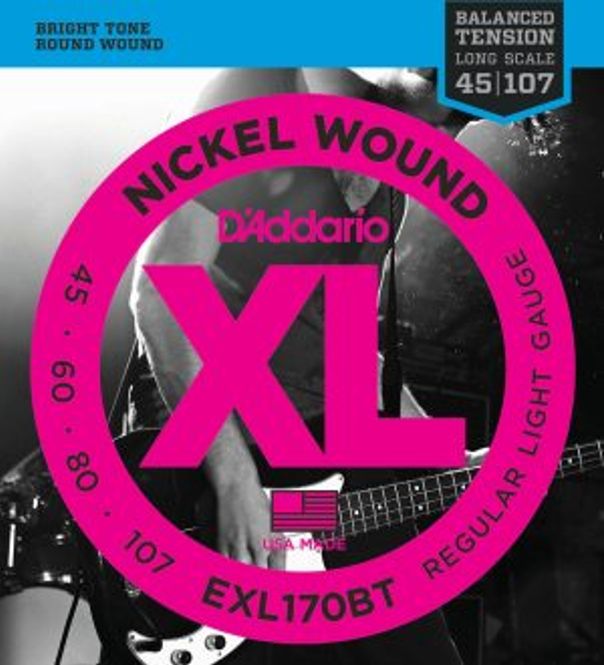 Hovedbilde DADDARIO EXL170BT Strengesett El-Bass