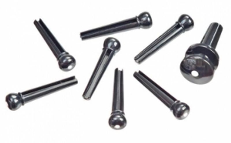 DADDARIO PWPS10 End Pin & Bridgepins ABS Black/White dot 1+7