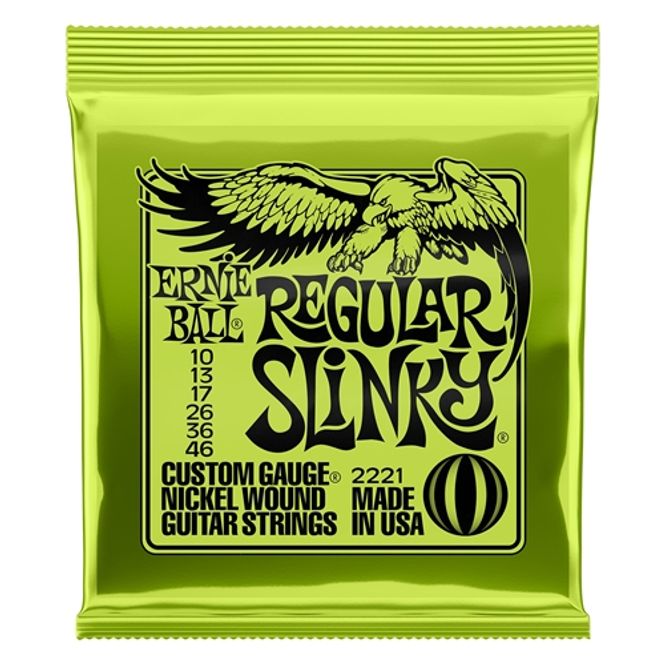Hovedbilde ERNIE BALL El-Gitar Strengesett Regular Slinky 10-46  EB-2221