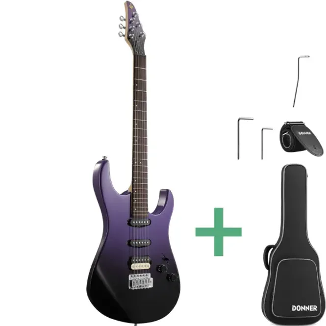 Hovedbilde DONNER DMT-66 Elgitar Midnight Purple