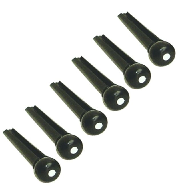 Hovedbilde SOUNDSATION 2086 Bridge Pins Black w White dot